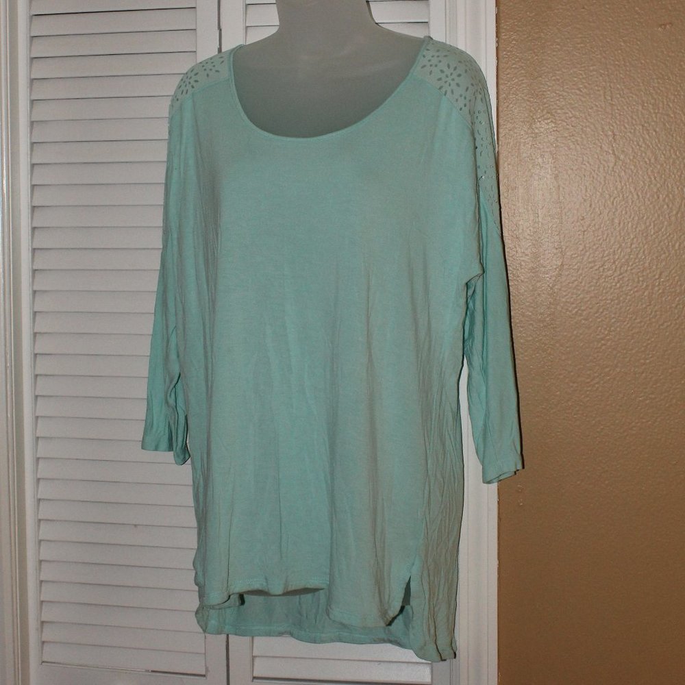 Davina STUNNING teal go-to shirt